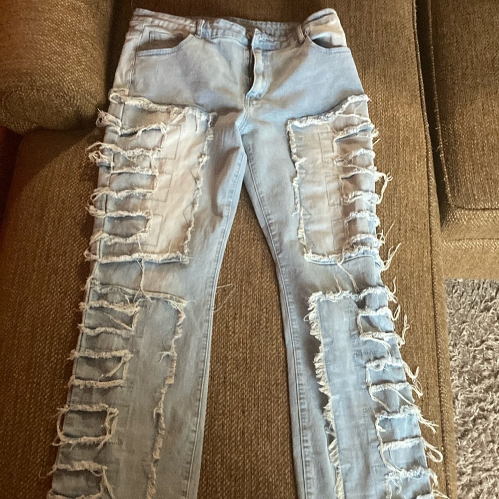 Skinny ripped jeans silm fit